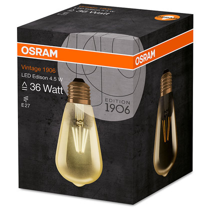 LED КР E27 4.5W EDISON 36 FIL VINTAGE LED КР E27 4.5W EDISON 36 FIL VINTAGE