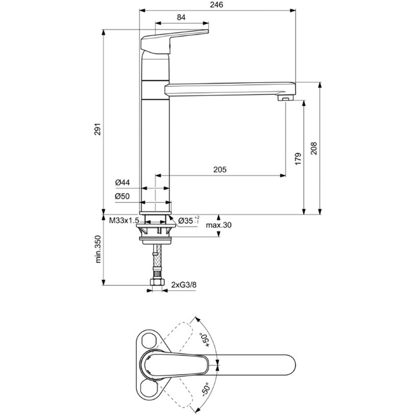 BC393OZ SEVA L СМЕСИТЕЛ ЧЕРНА ПЕРЛА BC393OZ SEVA L СМЕСИТЕЛ ЧЕРНА ПЕРЛА