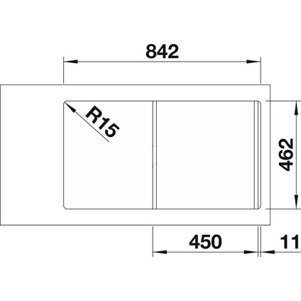КУХН.МИВКА FLEX PRO 45S ЛЯВ ОТЦ. 86Х48^^ КУХН.МИВКА FLEX PRO 45S ЛЯВ ОТЦ. 86Х48^^