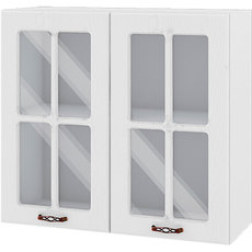 КУХНЕНСКИ ШКАФ ГОРЕН РЕД С ДВЕ ВИТРИНИ ВРАТИ И РАФТ IRIM 80X30X72 СМ. КУХНЕНСКИ ШКАФ ГОРЕН РЕД С ДВЕ ВИТРИНИ ВРАТИ И РАФТ IRIM 80X30X72 СМ.