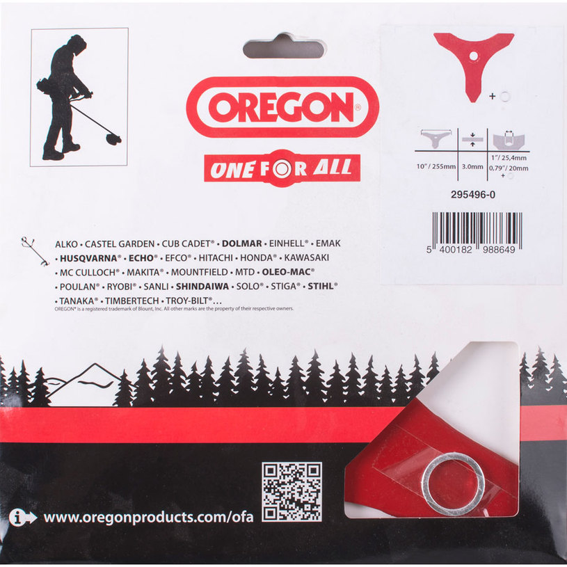 *OREGON УНИВЕРС.ДИСКОВ НОЖ 3 ЗЪБА 255MМ *OREGON УНИВЕРС.ДИСКОВ НОЖ 3 ЗЪБА 255MМ
