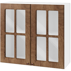 КУХНЕНСКИ ШКАФ ГОРЕН РЕД С ДВЕ ВИТРИНИ ВРАТИ И РАФТ IRIM 80X30X72 СМ КУХНЕНСКИ ШКАФ ГОРЕН РЕД С ДВЕ ВИТРИНИ ВРАТИ И РАФТ IRIM 80X30X72 СМ