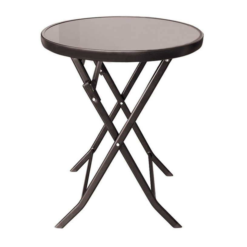 МАСА МЕТАЛ СЪС СТЪКЛО Ф60x70cm МАСА МЕТАЛ СЪС СТЪКЛО Ф60x70cm