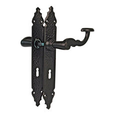 Дръжка врата 350-280x45/72мм, черно мат Дръжка врата 350-280x45/72мм, черно мат