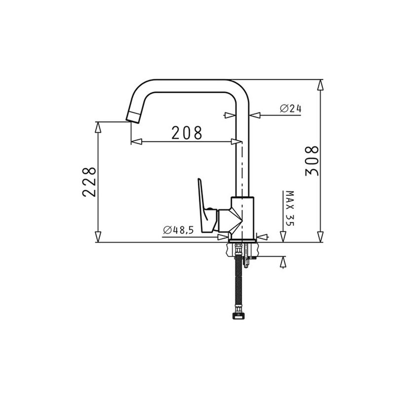 090926701 СМЕСИТЕЛ ЗА КУХНЯ DANIELE ХРО 090926701 СМЕСИТЕЛ ЗА КУХНЯ DANIELE ХРО