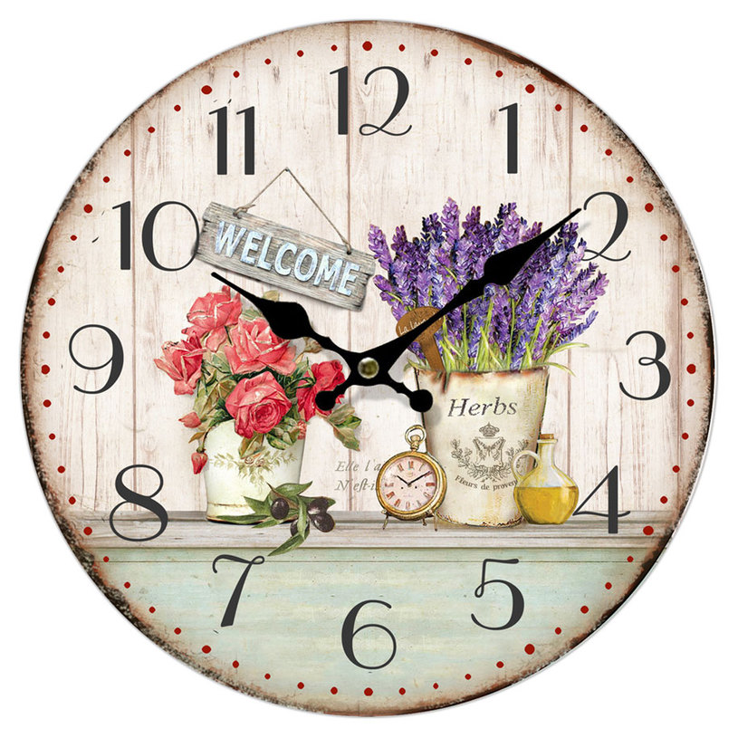 СТЕНЕН ЧАСОВНИК ФЛОРАЛ D 34СМ МИКС СТЕНЕН ЧАСОВНИК ФЛОРАЛ D 34СМ МИКС