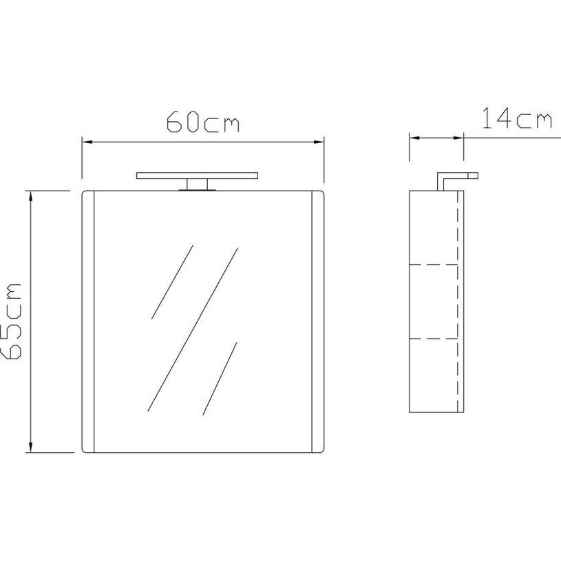 ПОМПЕЙ ШКАФ С ОГЛЕДАЛО LED ОСВ. 60CM^ ПОМПЕЙ ШКАФ С ОГЛЕДАЛО LED ОСВ. 60CM^