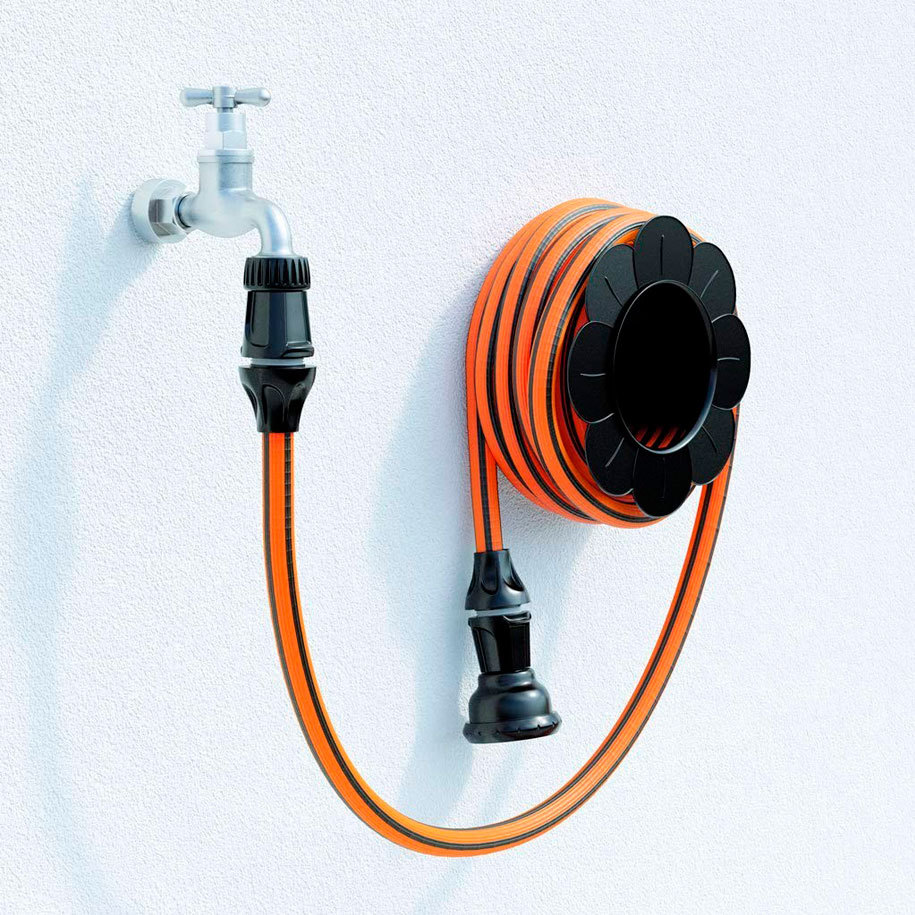 Claber Springy 9334 Extendable Garden Hose Kit, 5–15 m, with Nozzle and Connectors