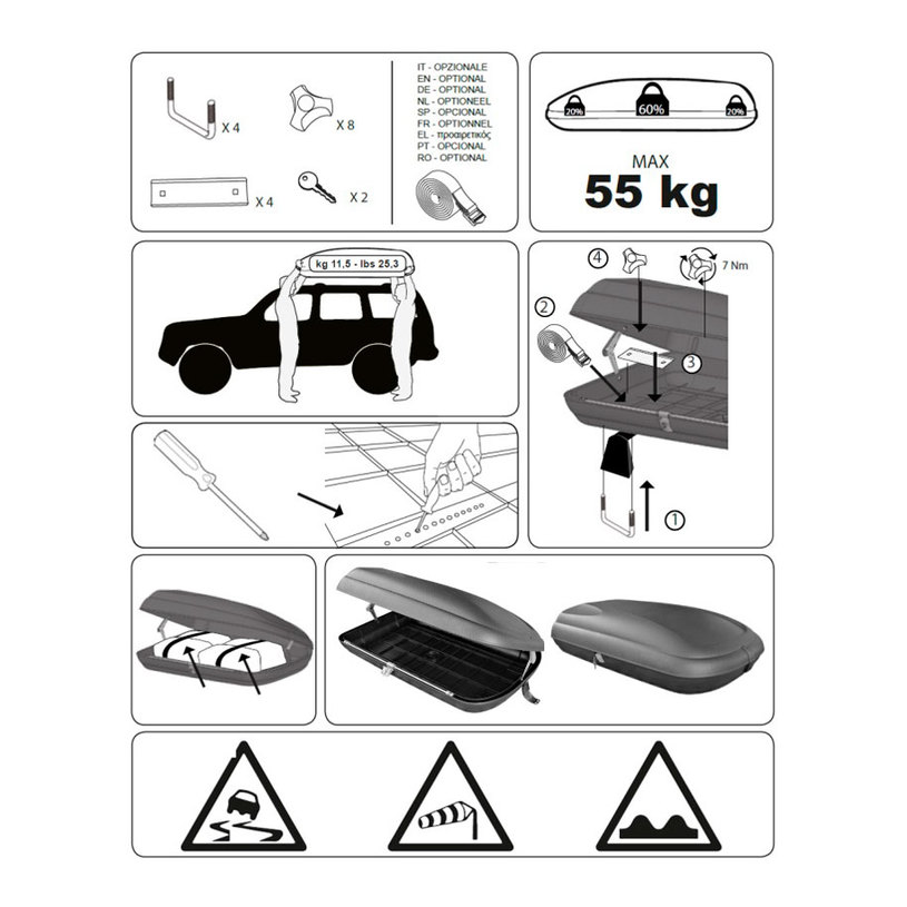 АВТО КУТИЯ 132x 77.8x34.5CM, 320l АВТО КУТИЯ 132x 77.8x34.5CM, 320l
