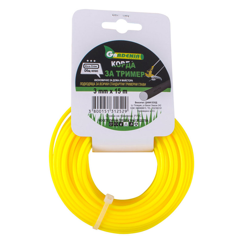 GARDENIA КОРДА ECO-TRIM 3 MM X 15M GARDENIA КОРДА ECO-TRIM 3 MM X 15M