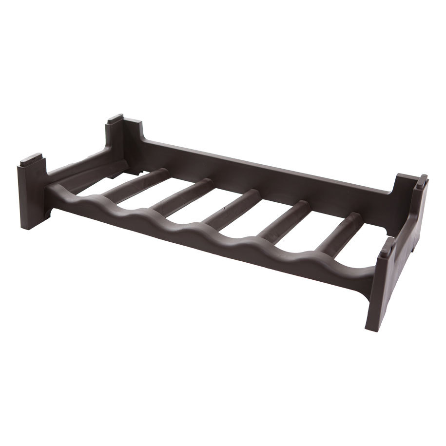 Bottle Rack for 6 Bottles, PVC, Brown, 60x30x12 cm
