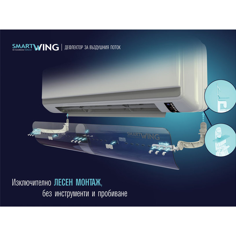 ДЕФЛЕКТОР ЗА КЛИМАТИК SMART WING ДЕФЛЕКТОР ЗА КЛИМАТИК SMART WING