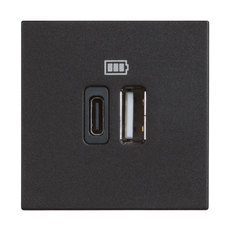 USB ТИП A И С 2 МОД. ЧЕРЕН BTICINO CLASSIA USB ТИП A И С 2 МОД. ЧЕРЕН BTICINO CLASSIA