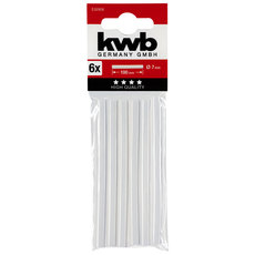 KWB 6 бр. силиконови пръчки Ф7x100 mm