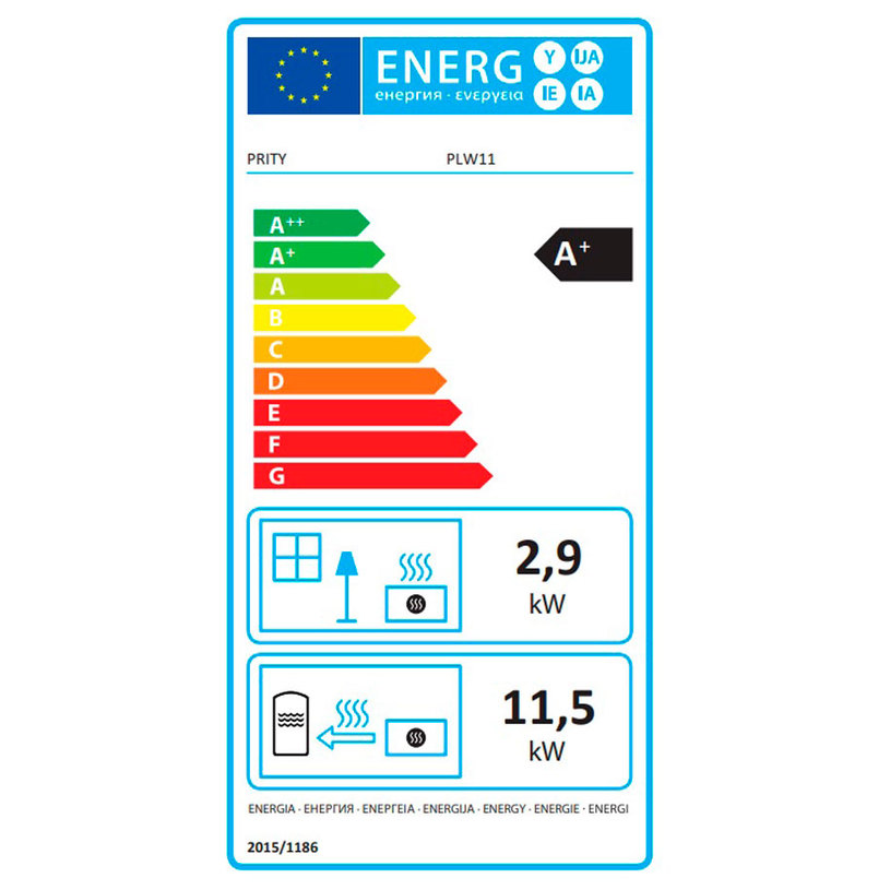 ПЕЛЕТНА КАМИНА PRITY PLW11 (11+2kW) в.р. ПЕЛЕТНА КАМИНА PRITY PLW11 (11+2kW) в.р.
