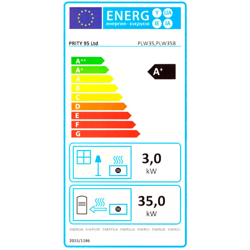 ПЕЛЕТНА КАМИНА PRITY PLW35B (35+1kW) в.р ПЕЛЕТНА КАМИНА PRITY PLW35B (35+1kW) в.р