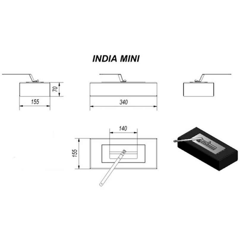 КАМИНА ART FLAME INDIA MINI БИОЕТАНОЛ КАМИНА ART FLAME INDIA MINI БИОЕТАНОЛ