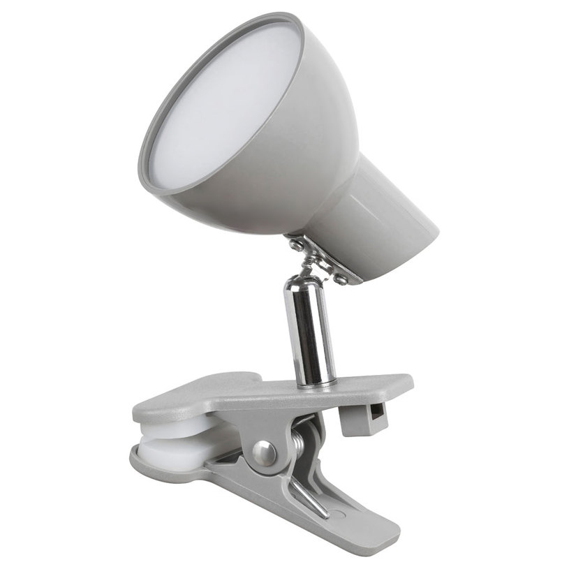 LED НАСТ. ЛАМПА ЩИПКА NOAH 5W 3K СИВА LED НАСТ. ЛАМПА ЩИПКА NOAH 5W 3K СИВА