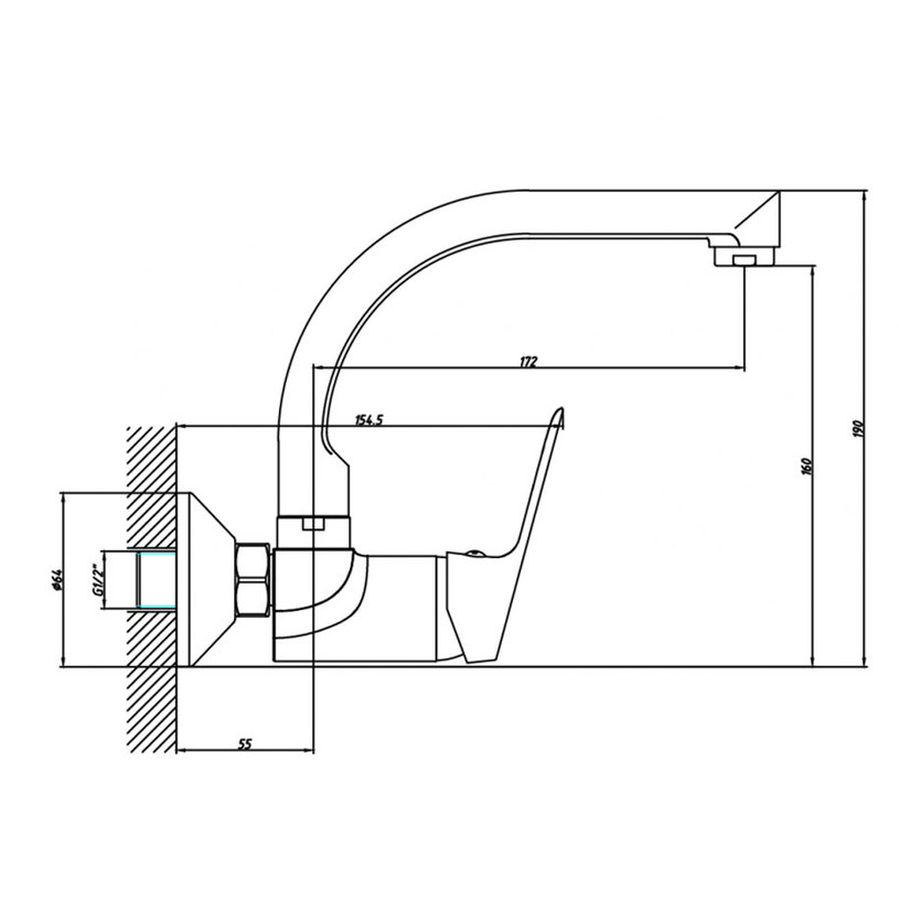 &5108152 СМЕСИТЕЛ ЛИННИ СТЕНЕН U ЛЕБЕДКА &5108152 СМЕСИТЕЛ ЛИННИ СТЕНЕН U ЛЕБЕДКА