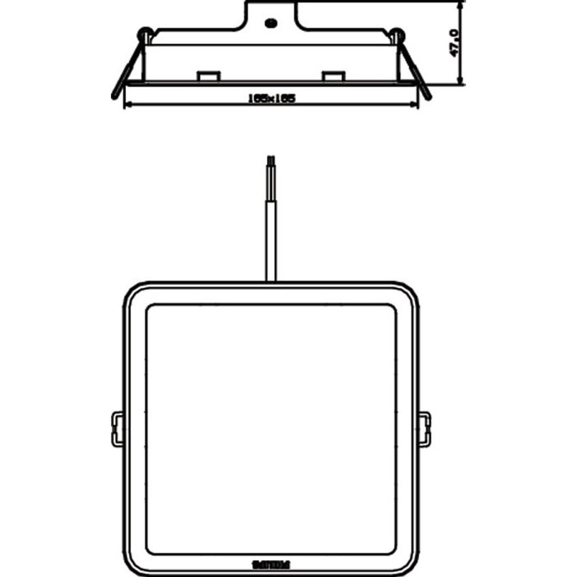 LED ПАНЕЛ КВ 16.W 1700LM 4000K 16.5X15CM LED ПАНЕЛ КВ 16.W 1700LM 4000K 16.5X15CM