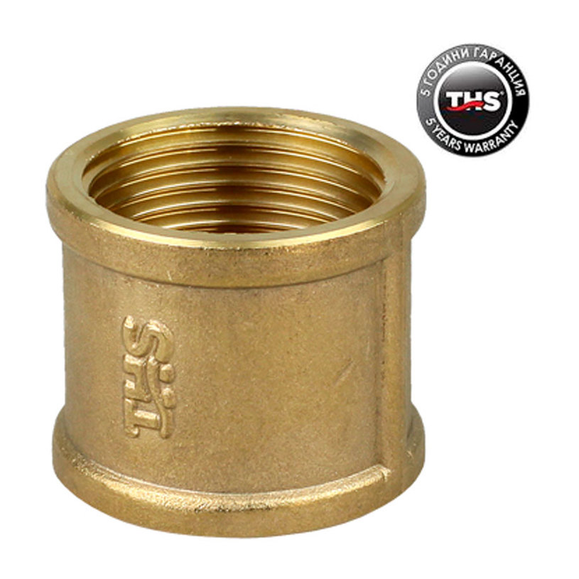 МЕСИНГ МУФА 1/2" ТЕЖЪК МОДЕЛ МЕСИНГ МУФА 1/2" ТЕЖЪК МОДЕЛ