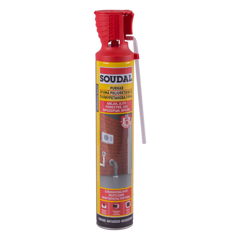 МОНТАЖНА ПОЛИУР.ПЯНА РЪЧНА 750ML SOUDAL МОНТАЖНА ПОЛИУР.ПЯНА РЪЧНА 750ML SOUDAL