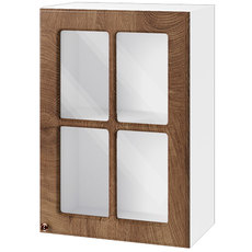 КУХНЕНСКИ ШКАФ ГОРЕН РЕД С ВИТРИНА ВРАТА И РАФТ IRIM 50X30X72 СМ КУХНЕНСКИ ШКАФ ГОРЕН РЕД С ВИТРИНА ВРАТА И РАФТ IRIM 50X30X72 СМ