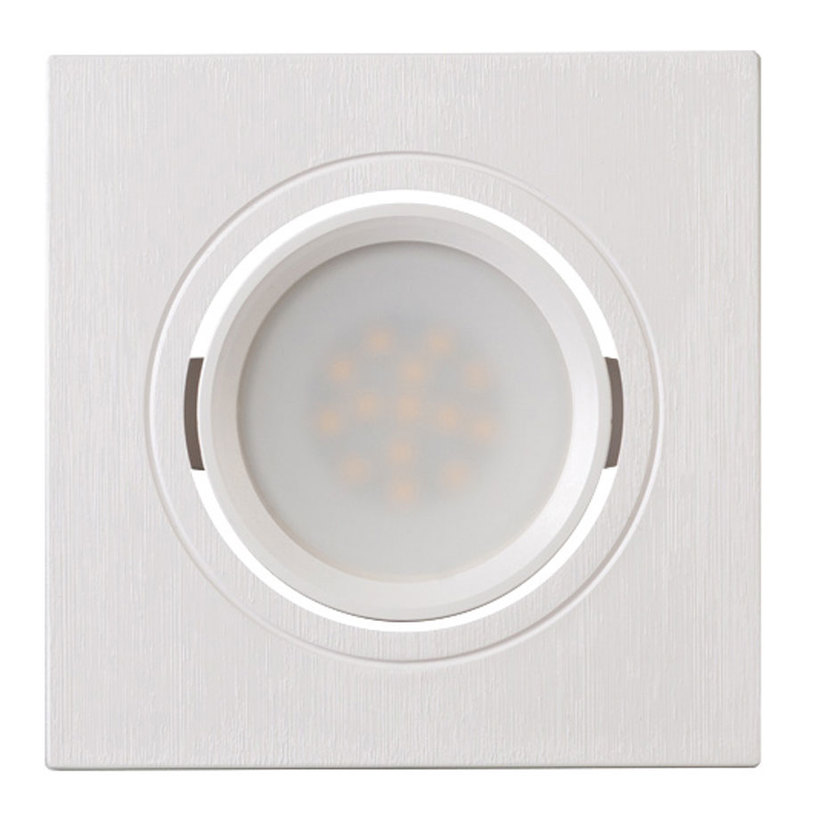 ЛУНА ЗА ВГРАЖДАНЕ КВАДРАТ GU10 БЯЛА ЛУНА ЗА ВГРАЖДАНЕ КВАДРАТ GU10 БЯЛА