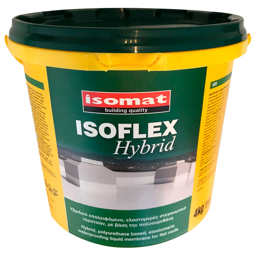 PU ХИДРОИЗОЛАЦ. ISOFLEX HYBRID БЯЛ 4KG PU ХИДРОИЗОЛАЦ. ISOFLEX HYBRID БЯЛ 4KG