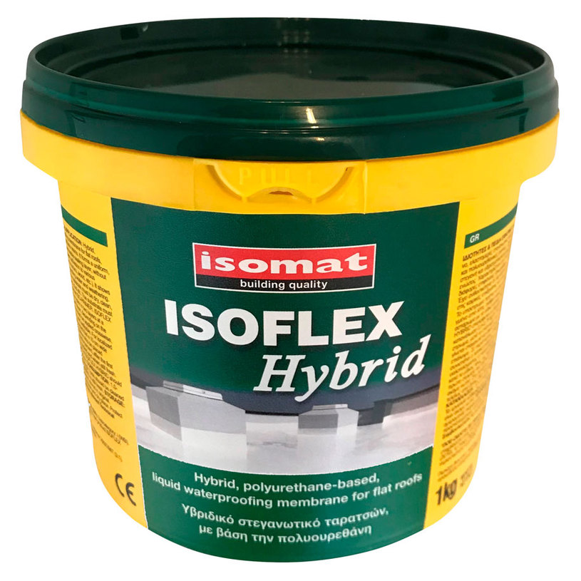 PU ХИДРОИЗОЛАЦ. ISOFLEX HYBRID БЯЛ 1KG PU ХИДРОИЗОЛАЦ. ISOFLEX HYBRID БЯЛ 1KG