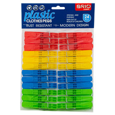 &ЩИПКИ ЗА ПРАНЕ ЦВЕТНИ 24 БР 8 СМ BRIO &ЩИПКИ ЗА ПРАНЕ ЦВЕТНИ 24 БР 8 СМ BRIO