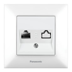 РОЗЕТКА КОМП. CAT5E БЯЛ Arkedia Slim РОЗЕТКА КОМП. CAT5E БЯЛ Arkedia Slim