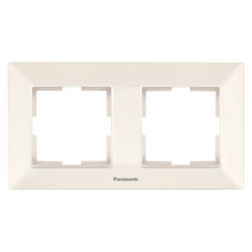 РАМКА ДВОЙНА ХОРИЗОНТ.КРЕМ Arkedia Slim РАМКА ДВОЙНА ХОРИЗОНТ.КРЕМ Arkedia Slim