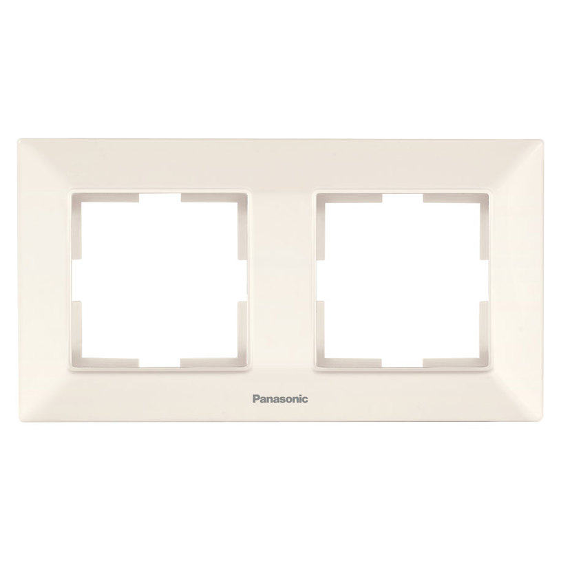 РАМКА ДВОЙНА ХОРИЗОНТ.КРЕМ Arkedia Slim РАМКА ДВОЙНА ХОРИЗОНТ.КРЕМ Arkedia Slim