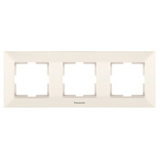 РАМКА ТРОЙНА ХОРИЗОНТ. КРЕМ Arkedia Slim РАМКА ТРОЙНА ХОРИЗОНТ. КРЕМ Arkedia Slim