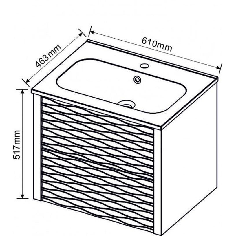 ШКАФ С УМИВАЛНИК МАДИСЪН 6043^^ ШКАФ С УМИВАЛНИК МАДИСЪН 6043^^