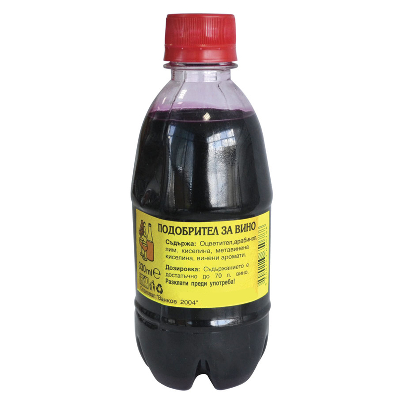 ДОБАВКА ПОДОБРИТЕЛ ЗА ВИНО 330 МЛ ДОБАВКА ПОДОБРИТЕЛ ЗА ВИНО 330 МЛ