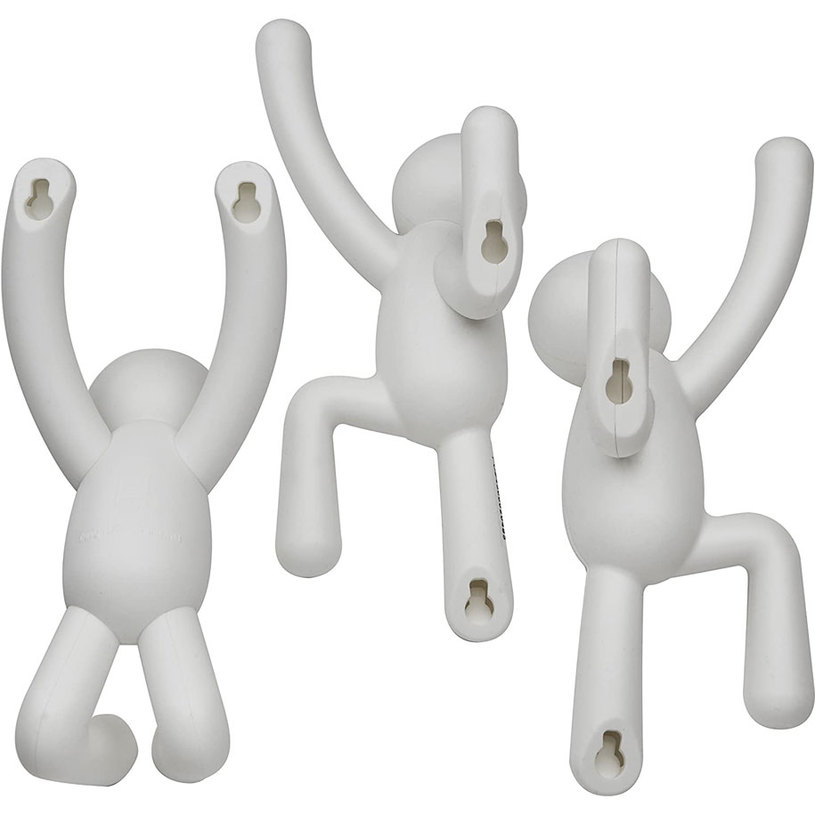 &ЗАКАЧАЛКИ ЗА СТЕНА BUDDY 3БР БЯЛО &ЗАКАЧАЛКИ ЗА СТЕНА BUDDY 3БР БЯЛО