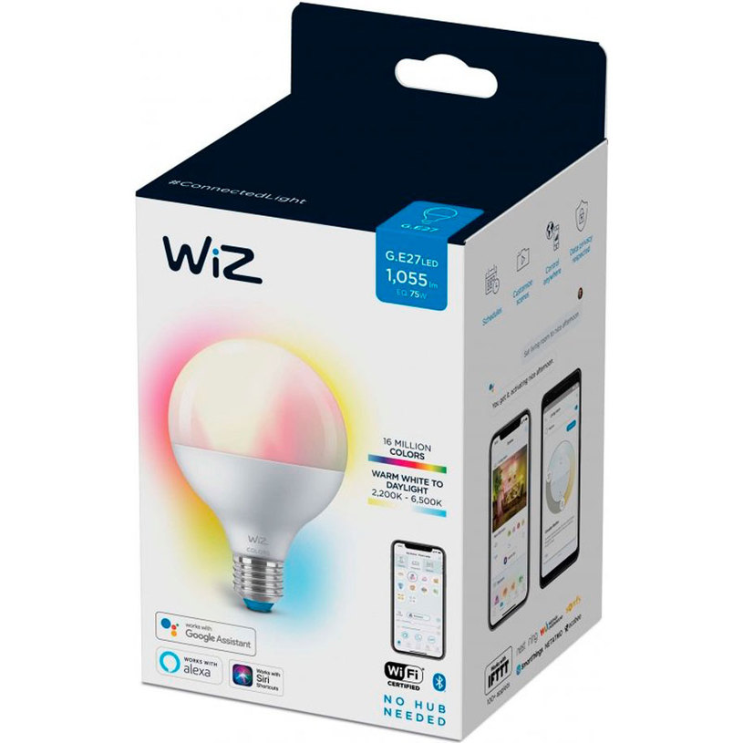 LED КР.WIZ E27 11W 22-65K 1055LM МАТ RGB LED КР.WIZ E27 11W 22-65K 1055LM МАТ RGB