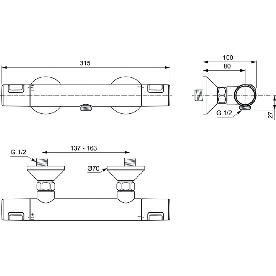 Wall installation with S-couplings