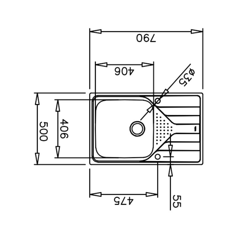 **МИВКА UNIVERSE 50X79 1B1D MAX ГЛАДКА Д **МИВКА UNIVERSE 50X79 1B1D MAX ГЛАДКА Д