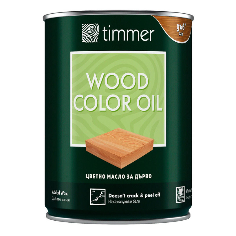 TIMMER ЦВЕТНО МАСЛО ЗА ДЪРВО БОР 750 ml TIMMER ЦВЕТНО МАСЛО ЗА ДЪРВО БОР 750 ml