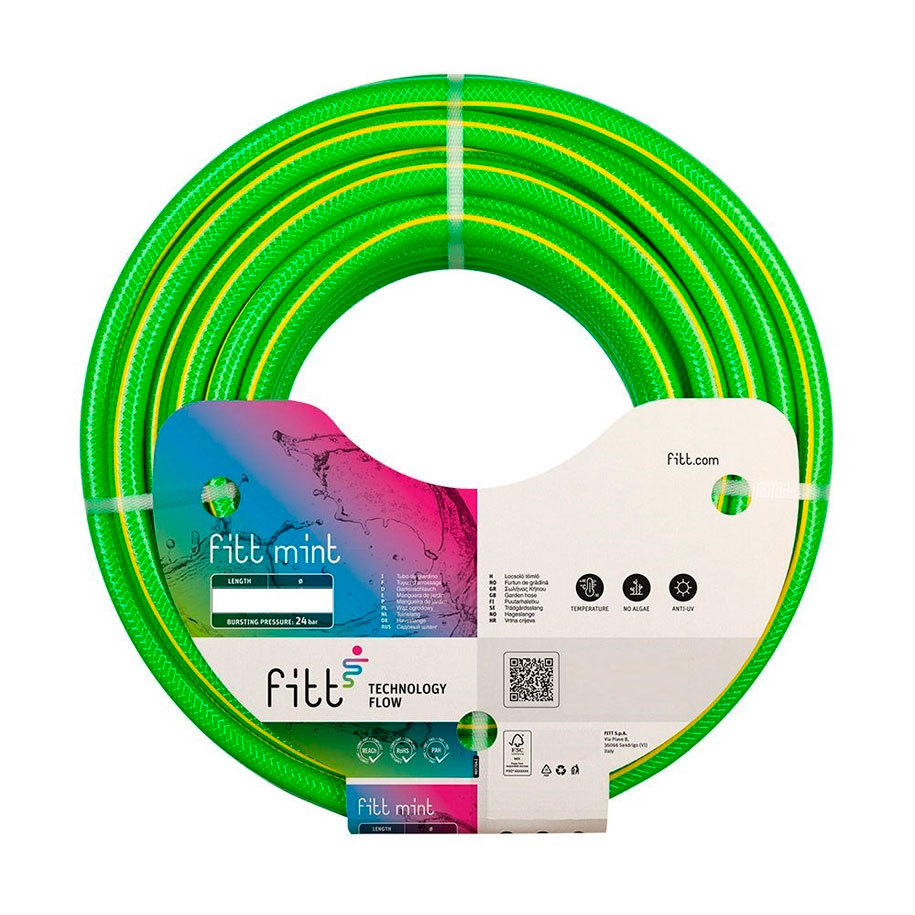 Градински маркуч FITT Mint 50 m 1/2" (12.5 mm), зелен