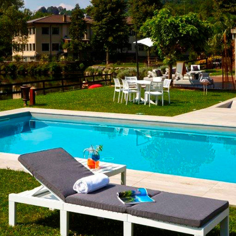 ГРАДИНСКИ ШЕЗЛОНГ HAITI БЯЛ + ВЪЗГЛ ГРАДИНСКИ ШЕЗЛОНГ HAITI БЯЛ + ВЪЗГЛ