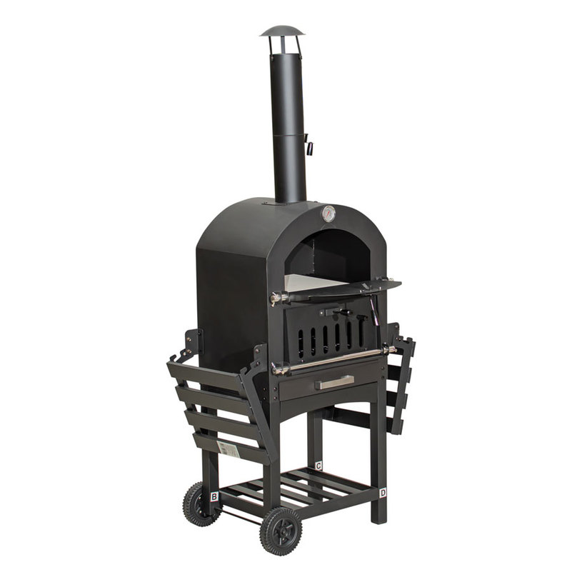 ФУРНА ЗА ПИЦА И BBQ 93х46хН163cm ФУРНА ЗА ПИЦА И BBQ 93х46хН163cm