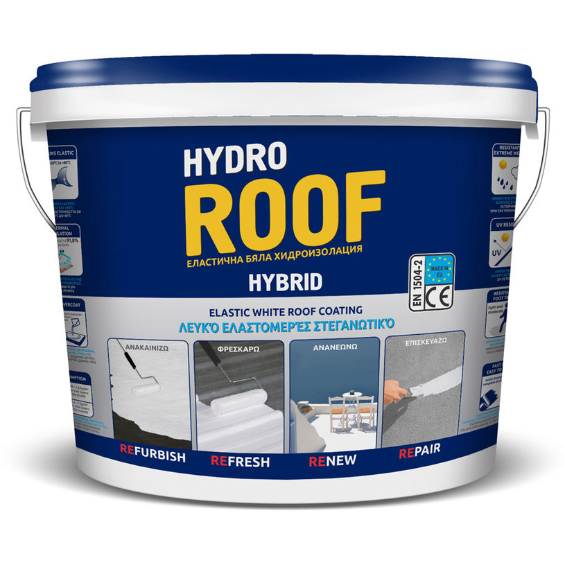 HYDRO ROOF ХИБРИДНА ХИДРОИЗОЛАЦИЯ 12КГ HYDRO ROOF ХИБРИДНА ХИДРОИЗОЛАЦИЯ 12КГ