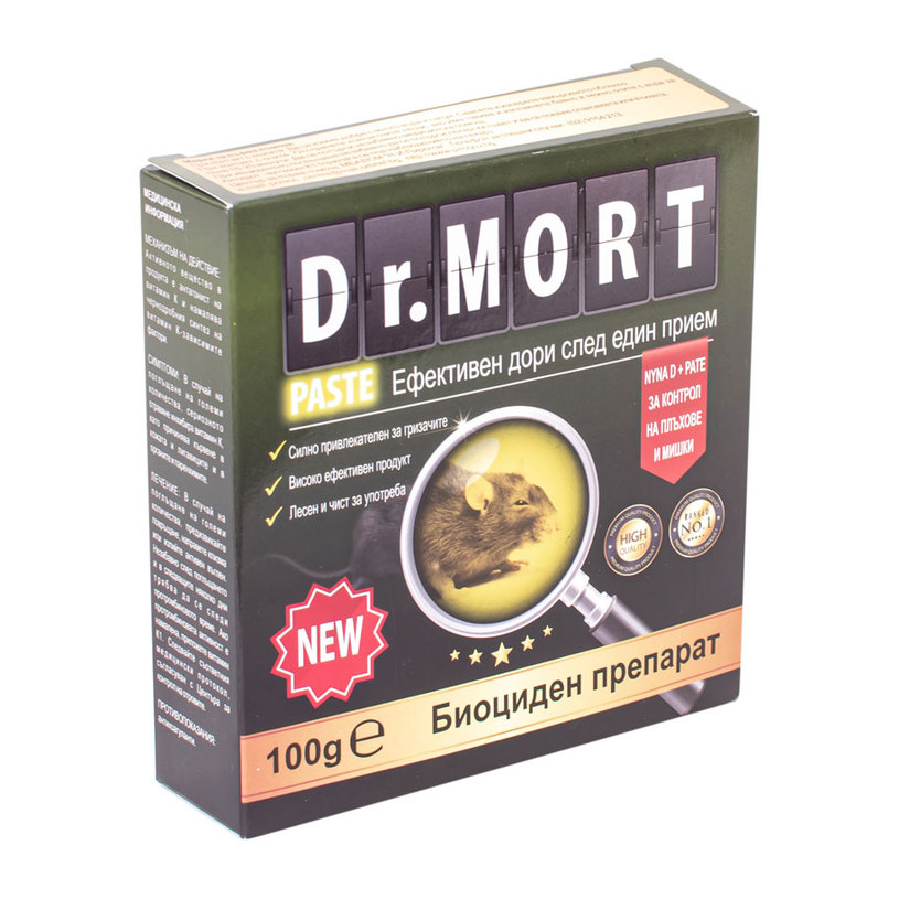 DR. MORT РОДЕНТИЦИДНА ПАСТА 100 G DR. MORT РОДЕНТИЦИДНА ПАСТА 100 G