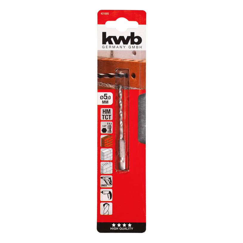 KWB СВРЕДЛО ЗА КАМЪК НМ 1/4" 5 MM KWB СВРЕДЛО ЗА КАМЪК НМ 1/4" 5 MM