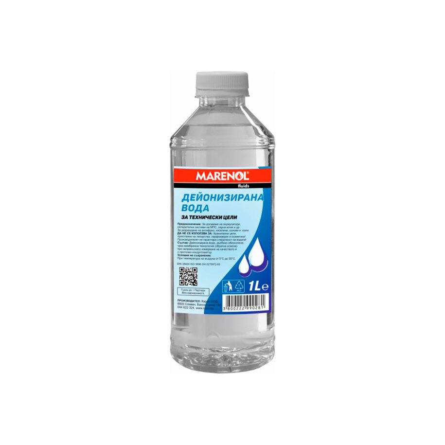 Дейонизирана вода MARENOL 1 L