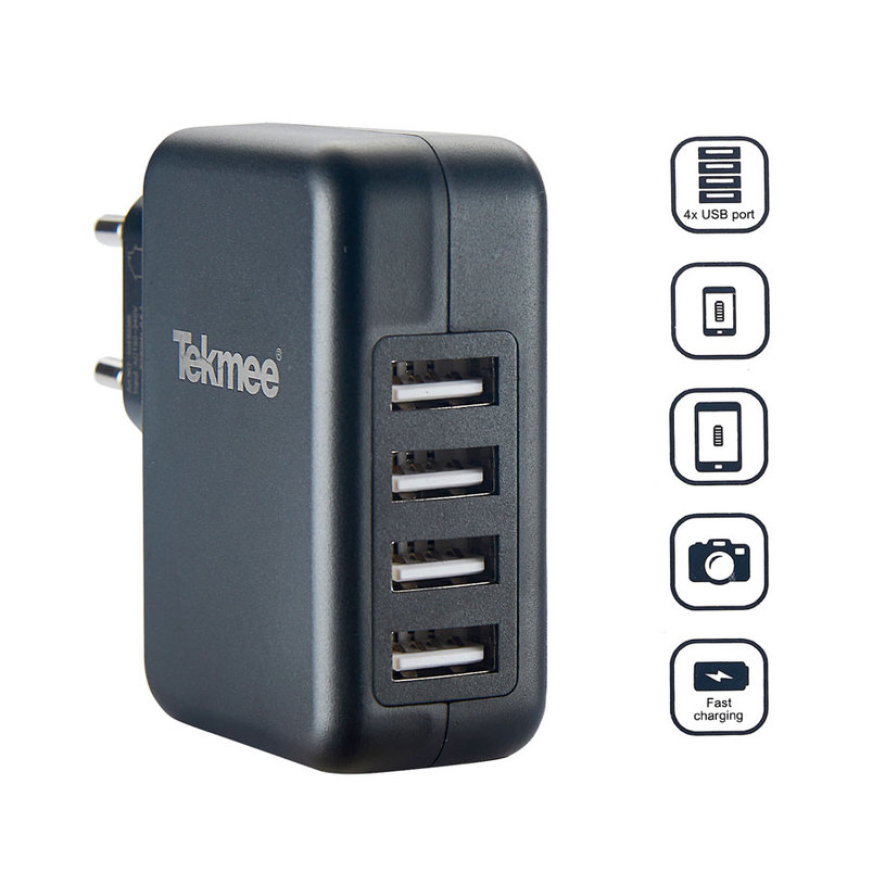 АДАПТЕР 4XUSB 5V/4.8A АДАПТЕР 4XUSB 5V/4.8A